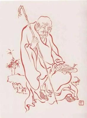 弘一法师108幅罗汉图,珍藏!