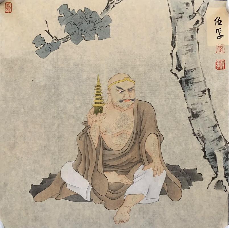 十八罗汉.李任孚老师作品欣赏!#国学文化 #感受国画的意境之